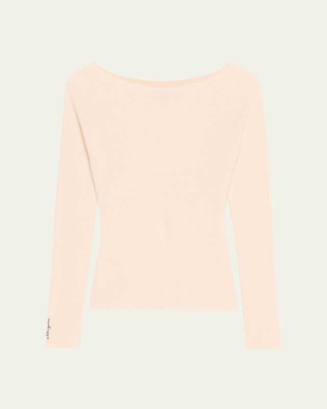Lee Boat-Neck Long-Sleeve Cashmere Sweater
